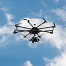 drone flying in sky