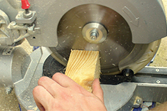 Table saw machinery in use
