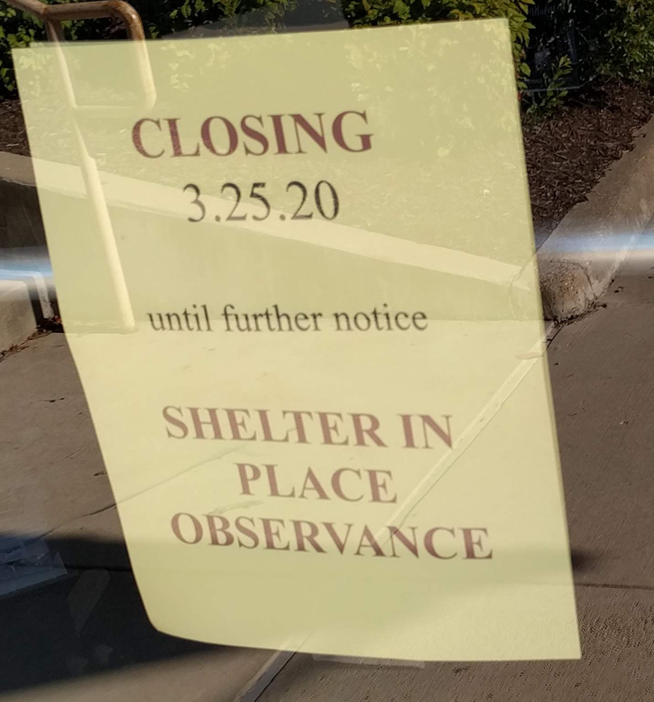Sign in window: Closing until further notice