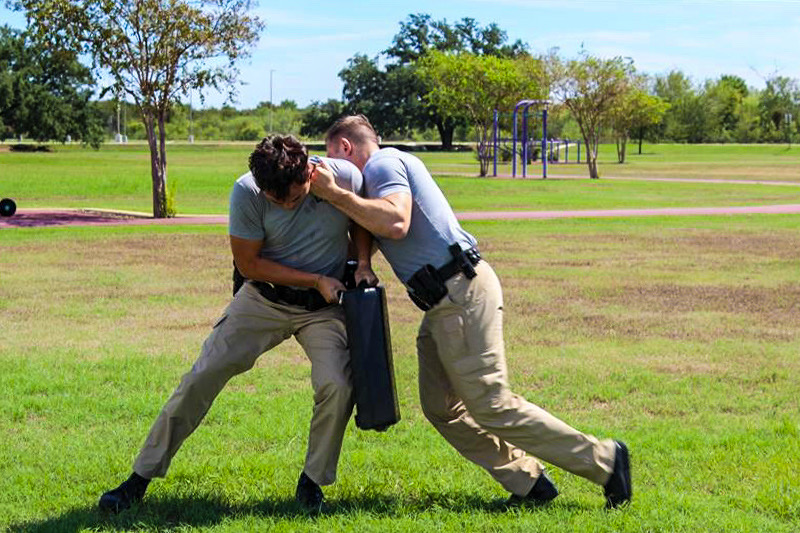 two men fighting