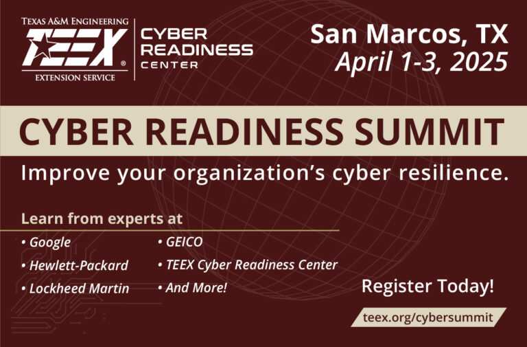 2025 TEEX Cyber Readiness Summit Features Industry Experts from Around ...