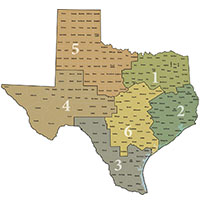 Regional Map of Texas