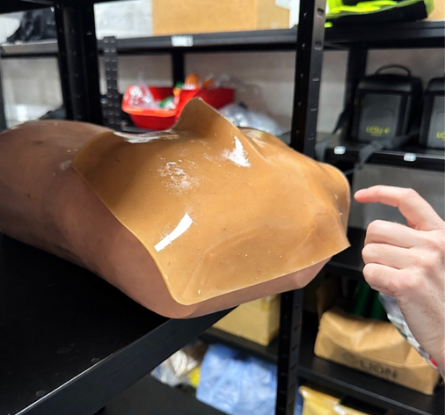 An anatomically correct 3D-printed larynx