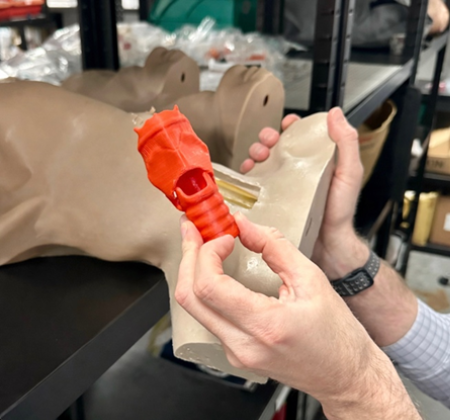 Synthetic skin made in the EMS workshop